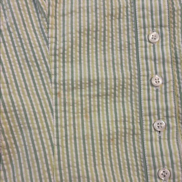 BROOKSBROTHERS Green Sleeveless Button Down Blouse - Picture 3 of 5